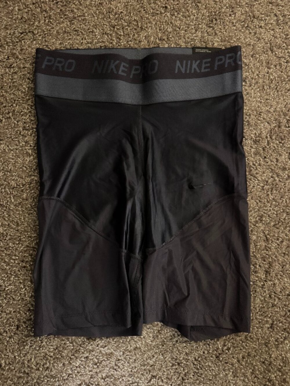 NikePro HyperCool TightFit Black Gray Pro Athletic Compression Shorts